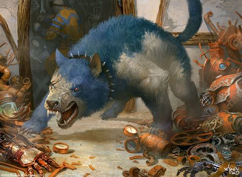 Fantasy Creature Art, Pet Monsters, Wolverine Art, Monster Drawing, Mtg Art, Dog Artwork, Fantasy Beasts, Concept Artist, Fantasy Creatures Art