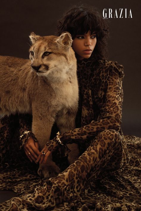 The deadly grace of the panther, the ferocious beauty of the crocodile, the taute elegance of the tiger – the familiar motifs of French Maison Cartier reflect a potent combination of beauty and power. 

#Fashion #FashionPhotography #Editorial #EditorialFashionPhotography #Cartier #GRAZIAMiddleEast Animal Fashion Editorial, Cartier Shop, Art Deco Textiles, Editorial Photo Shoot, Jungle Queen, Tiger Print Dress, Leopard Print Fashion, Grazia Magazine, Rich Girl Aesthetic
