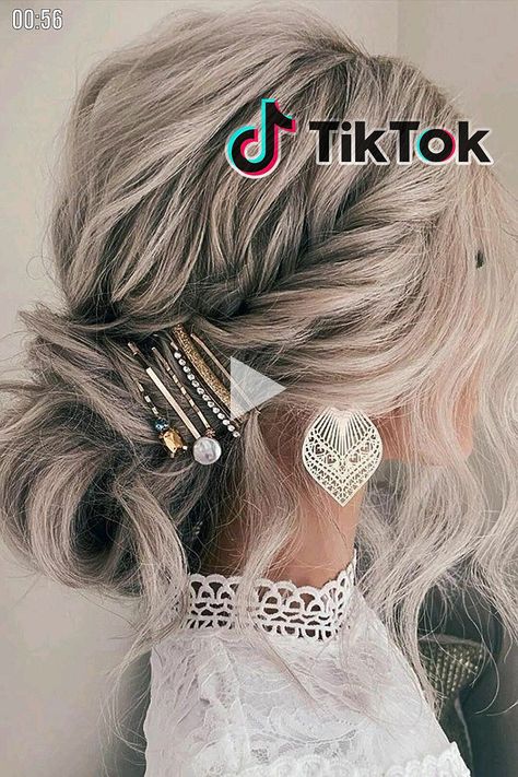 +medium length haircut curtain bangs, medium length haircut for thick hair, ... Wedding Hairdo For Medium Hair, Medium Length Updos For Wedding, Dance Proof Wedding Hair, Medium Hair Length Updo, Hair Accessory Styles, Bohemian Hairstyles For Short Hair, Do It Yourself Updos For Long Hair, Hair Styles For Medium Length 2022, Up Does For Medium Length Hair