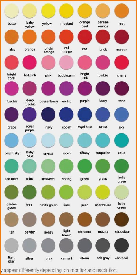 Color Order Chart, All Colours Name Chart, All The Colors In The World, Trendy Colours 2023, Mishka Effect, All Colors Names, Color Blending Chart, Colors That Go Together, Colors With Names