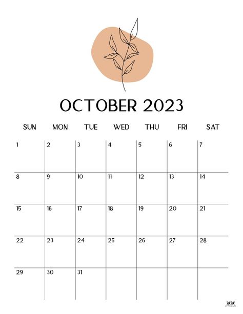 October 2023 Calendars - 50 FREE Printables | Printabulls Week Planer, Monthly Calender, October Planner, Free Planner Pages, Calender Printables, 2023 Calendars, Planner Calendar Printables, Kalender Design, 달력 디자인