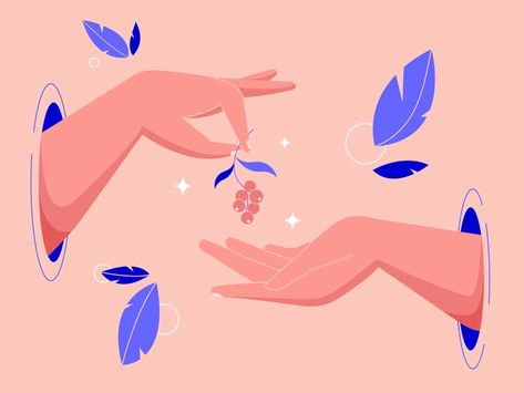 Hands with berries by Yana on Dribbble Retro Hand Illustration, Hand Illustration Vector, Hand Poster Design, Gym Calendar, Hands Vector Illustration, Hand Vector Illustration, Hands Vector, 카드 디자인, Art Et Illustration