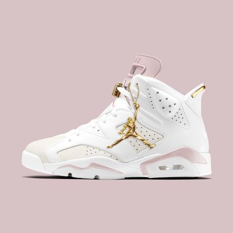 HOUSE OF HEAT on Instagram: “A women’s Air Jordan 6 “Barley Rose” AKA "Gold Hoops" is eyeing a Summer release. For more details on this and EVERY upcoming Air Jordan…” Best Air Jordans, Types Of Jordans Shoes, Air Jordan Barely Rose, Air Jordan Women Shoes, Air Jordan 1 Rose, Air Jordan Rose, Quince Jordans, Air Jordan 6 Retro Outfits Women, Air Jordans For Women