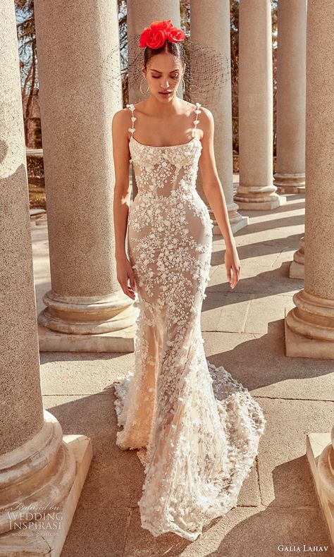 Haute Couture, Galia Lahav Wedding Dress Catalina, Gaia Lahav Bridal, Romantic Wedding Dress 2023, Galia Lahav Wedding Dresses, All Over Beaded Wedding Dress, Beaded Applique Wedding Dress, Galia Lahav Catalina, Summer Wedding Dress Bride