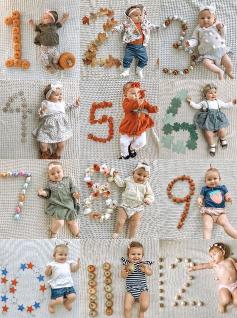 Month Picture Ideas, 1 Month Old Baby Pictures April, Pregnancy Photos Monthly, April Showers Milestone Pictures, Creative Monthly Milestone Pictures, Monthly Newborn Pictures, Monthly Pics Of Baby, Baby Girl Monthly Photoshoots, Creative Milestone Baby Pictures