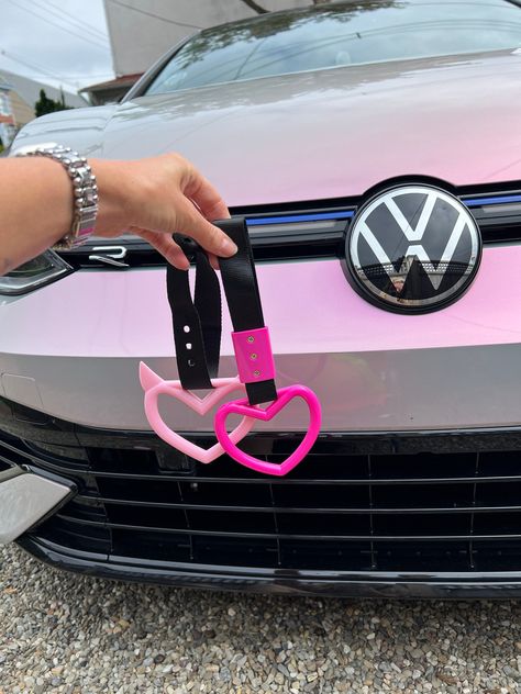 HOT PINK HEART Tow Strap Train Bus Handle Hand Strap Drift Charm Strap Drift Warning Ring for Car Rear Bumper -  #Bumper #Bus #Car #Charm #Drift #Hand #Handle #Heart #Hot #pink #Rear #Ring #Strap #Tow #Train #Warning Turning, Hot Pink, Pink, Hot Pink Heart, Hand Strap, Pink Heart, Train, Ring