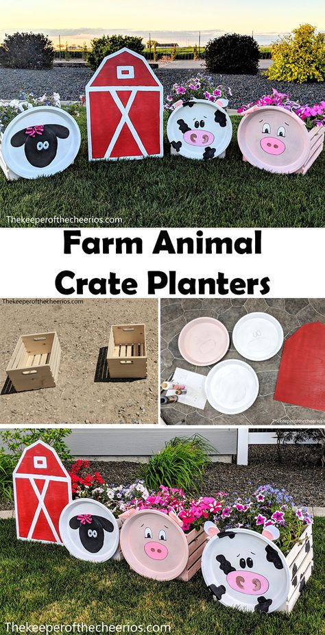 4h Cloverbud Projects Ideas, Dollar Tree Farm Animal Crafts, 4h Educational Display Ideas, Diy Backyard Upgrades, 4h Gardening Project Ideas, Farm Animal Signs, 4 H Crafts Ideas, 4h Crafts For Kids, Flower Backyard Ideas