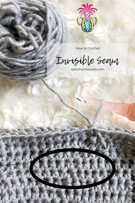 Amigurumi Patterns, Crochet In The Round Stitches, Invisible Crochet Join, Seamless Amigurumi, Double Crochet In The Round, Crochet Joining, Crocheting Tips, Knit And Crochet Patterns, Invisible Stitch