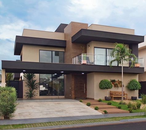 Exterior Drawing, Flat Roof House, تصميم للمنزل العصري, Modern House Facades, التصميم الخارجي للمنزل, Modern Exterior House Designs, House Outside Design, Bungalow House Design, House Front Design