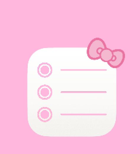 >-< Hello Kitty App Icon Reminders, Hello Kitty Reminder Icon, Notes Hello Kitty Icon, Pink App Icons Aesthetic Hello Kitty, Hello Kitty App Icons Aesthetic, Pink Whatsapp Icon, Pink Hello Kitty Icons, Pink Facetime Icon, Hello Kitty App Icons Pink