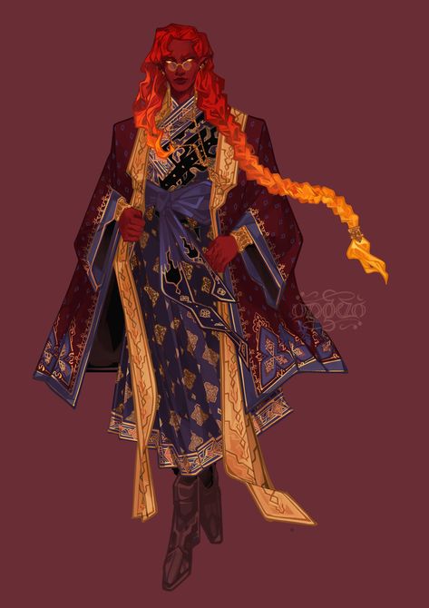 Fire Genasi, Dungeons And Dragons Characters, Dnd Art, D D Characters, Arte Fantasy, Rpg Character, Dnd Characters, Character Portraits, Fantasy Character Design