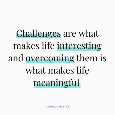 ✨ Embracing Life's Journey ✨⁠ ⁠ "Challenges are what makes life interesting and overcoming them is what makes life meaningful." 💪🌈⁠ ⁠ In the midst of life's twists and turns, reflect on the beauty found in every challenge we conquer. 🌟 It's not about glorifying struggles but celebrating the strength within us to navigate through them. 🤗 ⁠ ⁠ #MondayMotivation #MoativationMonday #StrengthInUnity #LifeJourney #PositivityPrevails⁠ Being Challenged In Life Is Inevitable, Quotes About Overcoming Challenges, Overcoming Challenges Quotes, Overcoming Quotes, Struggle Quotes, Struggles In Life, Challenge Quotes, July 2022, Life Challenges