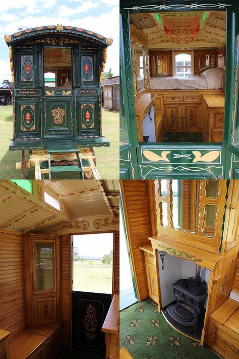 Romani Wagon Interior, Romani Caravan Interior, Romani Caravans, Romani Wagons, Vardo Interior, Romani Vardo, Vardo Wagon, Wagon Interior, Caravan Trailer