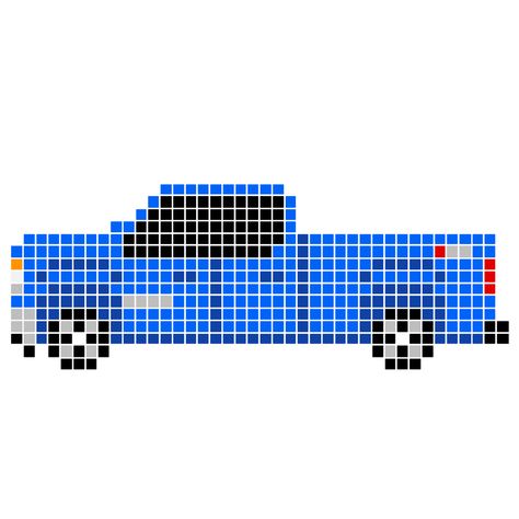 2016 Chevy Silverado, Pixel Car, Chevy Trucks Silverado, Pixel Art Pokemon, Silverado Truck, Graph Paper Drawings, Crochet Car, Perler Art, Diy Perler Bead Crafts