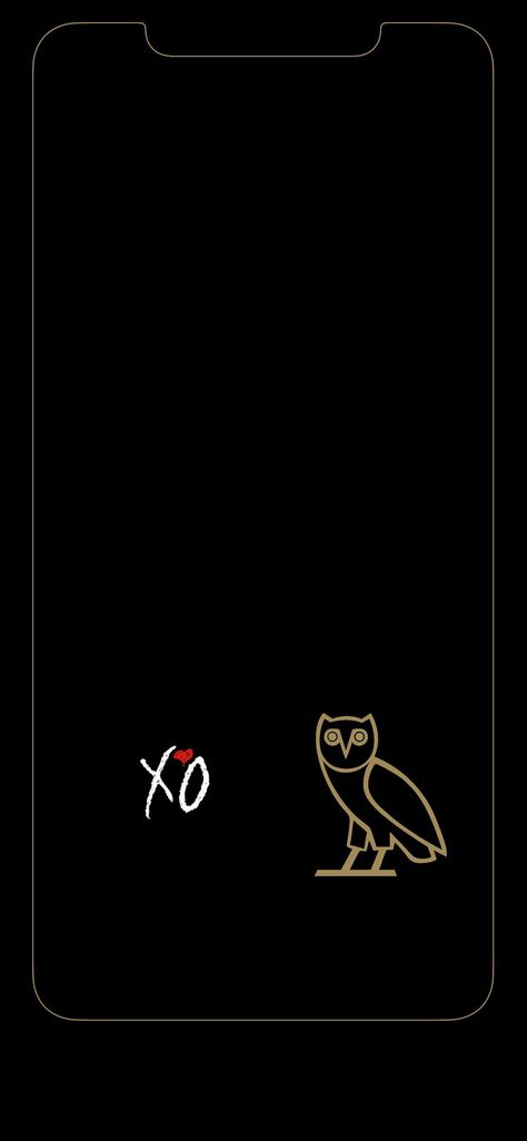 Ovo xo iPhone X wallpaper Ovo Xo Wallpaper, Ovo And Xo, Ovoxo Wallpapers, The Weeknd Xo Logo, Ovo Wallpaper, Ovo Xo, Old Drake, Iphone X Wallpaper, X Wallpaper