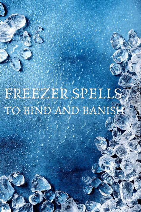 Freezer Spells, Freezer Spell, Binding Spells, Sleep Spell, Binding Spell, Witches Jar, Wicca Recipes, Hoodoo Magic, Rider Waite Tarot Cards