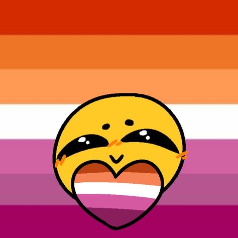 Cursed Emojis, Emoji Drawings, Lesbian Flag, Header Banner, Lesbian Pride, Lgbtq Pride, I Love Girls, Girl Drawing, The Story