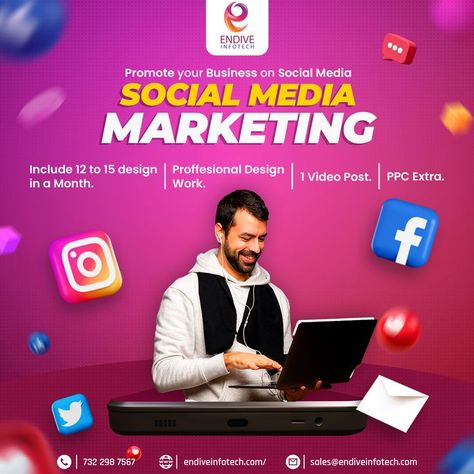 Digital Advertising Design, Social Media Advertising Design, Marketing Poster, Digital Marketing Design, Social Media Marketing Agency, Social Media Marketing Business, Advertising Services, Social Media Services, Web Design Agency