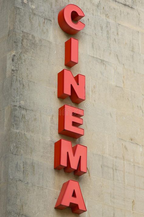 Cinema Sign. An old Cinema Sign located on the side of a stone wall , #Ad, #located, #Sign, #Cinema, #wall, #stone #ad Secret Cinema, Cinema Sign, Theatre Sign, Neon Signage, Old Cinema, Different Shades Of Red, Lettering Inspiration, Movie Theatre, Drive In Theater