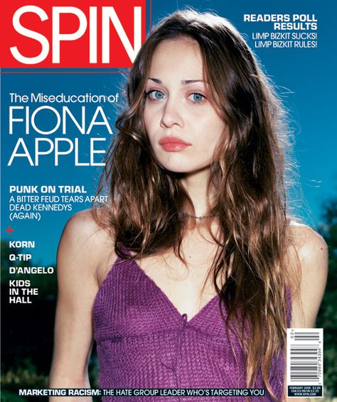 February 2000: Fiona Apple Fiona Apple Magazine Cover, Epic Magazine, Natalie Off Duty, Spin Magazine, Indie Magazine, Beach Hippie, Dead Kennedys, Indie Scene, Fiona Apple