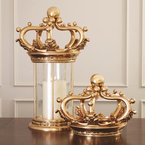 Crown Centerpiece, King And Queen Crowns, Queens Wedding, Brass Objects, Chandelier Table Lamp, Dressing Table Vanity, Bedroom Wall Paint, Wedding Decor Style, Global Views