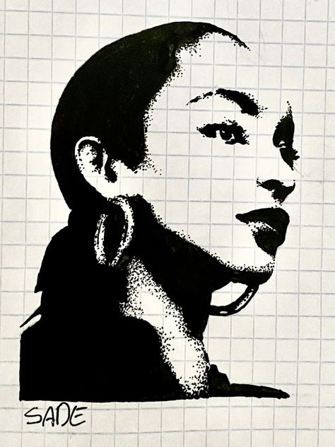 Dot work drawing of Sade   Tattoo ideas, drawing, gel pen, dot work, high contrast, drawing ideas. Working Drawing, Patchwork, Sade Drawing, Contrast Drawing Ideas, High Contrast Drawing, Contrast Drawing, Dot Drawing, Work Drawing, Dotted Drawings