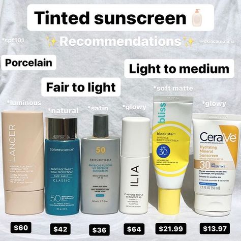 Korean Tinted Sunscreen, Bliss Sunscreen, Tinted Sunscreen Makeup Look, Genevieve Core, Best Tinted Sunscreen, X Makeup, Spf Makeup, Tinted Sunscreen, Dark Skin Tones