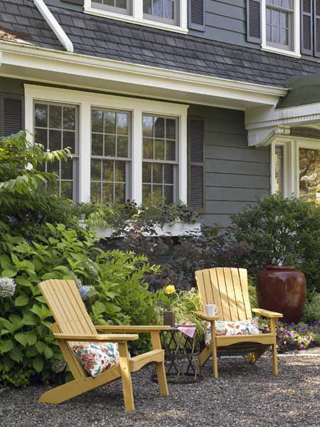 A Private and Inviting Front Yard - This Old House Landscape Front Yard, Front Yard Patio, Small Front Yard Landscaping, Small Front Yard, Front Yard Design, Japanese Garden Design, Front Landscaping, Front Patio, Front Yard Garden