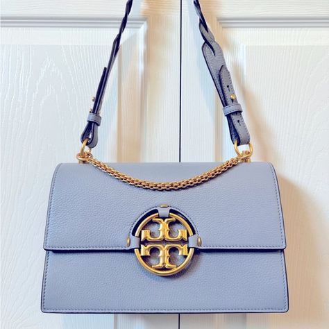 Brand New Tory Burch Purse. Blue Convertible, Ella Tote, Tory Burch Ella, Tory Burch Fleming, Red Leather Bag, Tory Burch Purse, 23rd Birthday, Juicy Couture Charms, Convertible Bags