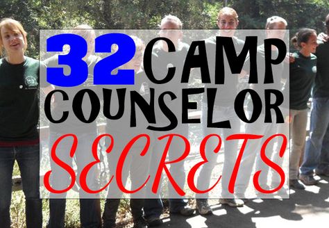 32 CAMP COUNSELOR SECRETS Church Camp Counselor, Summer Camp Packing, Camp America, Summer Camp Counselor, Youth Camp, Church Camp, Fall Camping, Camp Counselor, Scout Camping