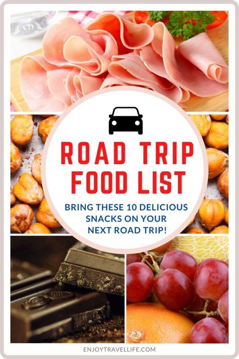 Food For Trips Travel, Snacks For Vacation Road Trip Food, Healthy Trip Snacks, Healthy On The Road Snacks, Snack Ideas For Car Trips, Healthy Snacks That Don't Need To Be Cold, Snacks To Pack For Road Trip, Snacks For The Road Trips, Healthy Food To Pack For Road Trip