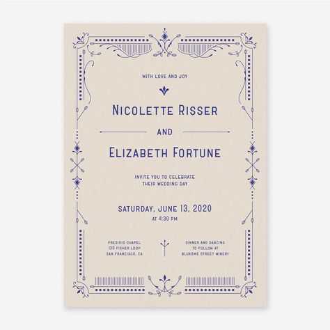 Rustic Wedding Invitations, Intricate Wedding Invitations, Vintage Wedding Invitations Elegant, Portrait Wedding Invitations, Block Font, Wedding Invitation Inspiration, Rustic Weddings, Wedding Order, Portrait Wedding