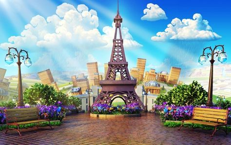 Paris Illustration Tower Concept Art, Paris Cartoon, Tower Concept, Paris Paintings, Paris Illustration, Paris Painting, Paris Art, Paris Eiffel Tower, Travel The World