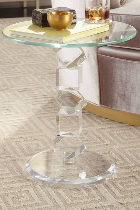 HDQ6A Ambella On the Rocks Side Table Golden Side Table, Luxury Coffee Table, Glass Side Tables, White Side Tables, Marble Side Tables, Outdoor Side Table, Chair Side Table, Wooden Chest, Garden Stool