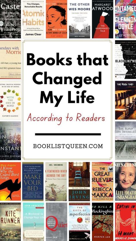 The List That Changed My Life, Book That Changed My Life, Best Fictional Books To Read, Books That Changed My Life, Books That Will Change Your Life, Best Non Fiction Books, Book Recommendations Fiction, Best Book Club Books, Mom Crafts