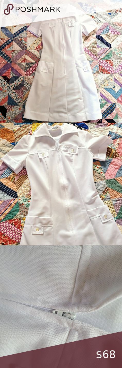 Vintage White Swan nurses uniform! White Nursing Dress, White Nursing Uniform Design, White Nurses Uniform Dresses, Nurses White Uniform Design, White Nurse Dress Uniform, Nurse Dress Uniform Pattern, Nursing Uniform Design, Nurses Dress Uniform Style, Nurse White Dress