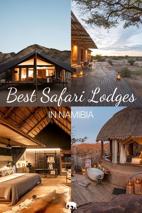 Best Safari In Africa, Best Safari Destinations, Africa Resort, Namibia Itinerary, Safari Lodge Interior, Travel Namibia, Safari Honeymoon, African Safari Lodge, African Lodges