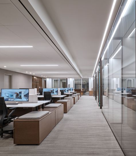 Modern Office Building Interior Design, Contemporary Open Office Design, Office Buildings Interior, Office Building Design Interior, Staff Office Design, Office Celling Design, Modern Open Office Design, Office Building Interior Design, Office Design Luxury