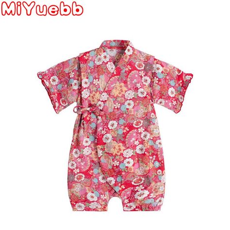 Uniform Clothes, Baby Cosplay, Japanese Kids, Baby Kimono, Short Sleeve Kimono, Modern Kimono, Kids Clothes Sale, White Pineapple, Designer Baby Clothes