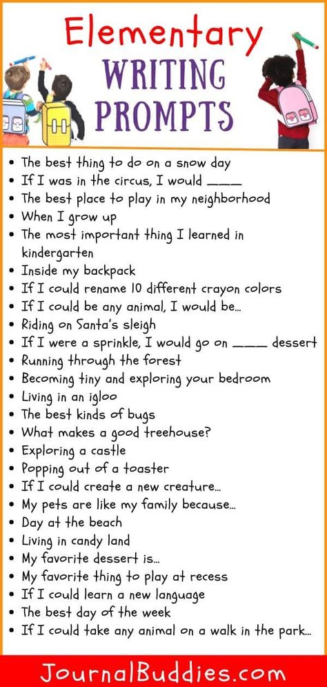 Fun Writing Prompts For Kindergarten, Elementary Journal Ideas, Journal Prompts Kindergarten, Fun Journal Prompts For Kids, Writing Activities For Elementary Students, Creative Writing Prompts 2nd Grade, Writing Journal 2nd Grade, Who Am I Writing Activity, Second Grade Journal Writing Prompts