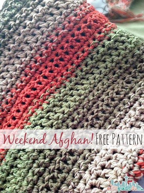 Free Pattern: Fast and Easy Crochet Throw (2 Stripe Options) Crochet Afghans, Motifs Afghans, Large Crochet Hooks, Crochet Afgans, Mode Crochet, Crochet For Beginners Blanket, Crochet Simple, Crochet Blanket Afghan, Manta Crochet