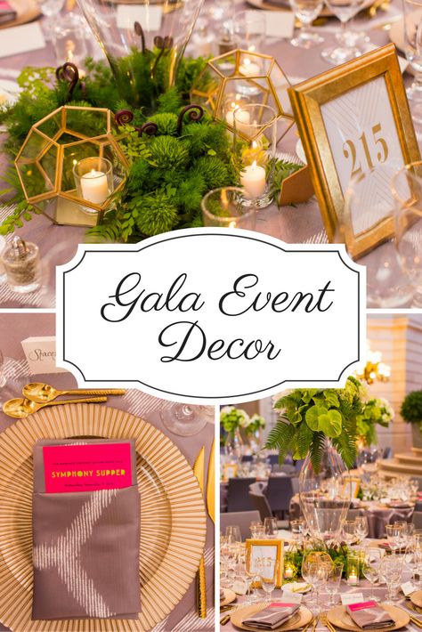 Art Deco Event Design, Spring Gala Themes, Gala Planning, Gala Centerpieces, San Francisco Symphony, Gala Decorations, Dinner Centerpieces, Gala Themes, Corporate Events Decoration