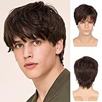 Check this out at Amazon Short Straight Wig, Men's Wigs, Mens Wigs, Male Hair, Cosplay Hair, Natural Wigs, Short Hair Wigs, Short Straight Hair, Brown Wig