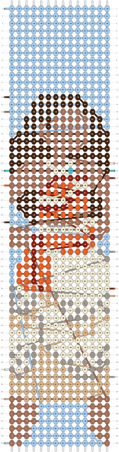 Alpha pattern #74028 | BraceletBook Alpha Bracelet Pattern Disney, Bookmark Alpha Pattern, Disney Keychains, Alpha Bracelets, Princess Character, Movie Animation, Moana Disney, Sunset Waves, String Bracelet Patterns