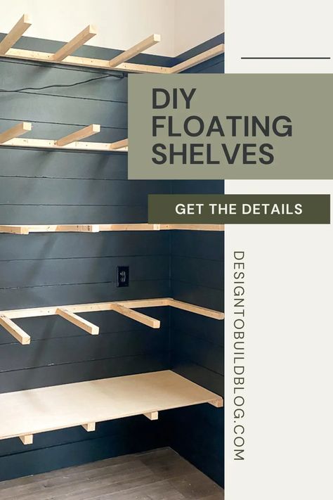 Learn how to build DIY floating shelves through this easy tutorial. Great addition to a family room; fireplace space; kitchen and bathroom Floating Shelves Next To Fireplace, Shelves Next To Fireplace, Floating Shelf Plans, Diy Floating Shelves, Floating Books, Floating Shelves Living Room, Plywood Shelves, Floating Bookshelves, Room Fireplace