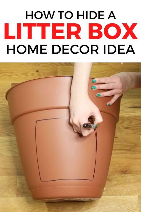 Hidden Litter Boxes Diy, Cat Litter Box Diy, Hidden Cat Litter, Hiding Cat Litter Box, Diy Litter Box, Hidden Litter Boxes, Chat Diy, Diy Stool, Litter Box Furniture