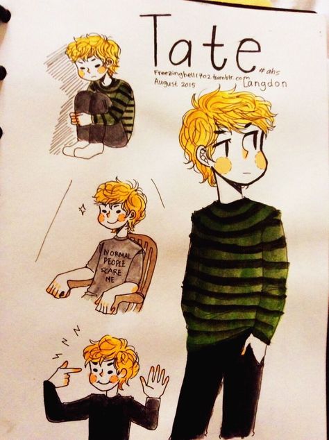 Fan Art, Fan, Evan Peters, Tate Langdon, Horror Story, American Horror, Horror Stories, American Horror Story, Zelda Characters