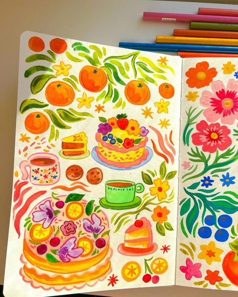 cozy doodles 🎂🕯️🍊🍪 | Instagram Croquis, Cozy Doodles, Markers Drawing Ideas, Posca Art, Art Diary, Coloring Markers, Cute Doodle Art, Marker Drawing, Arte Sketchbook