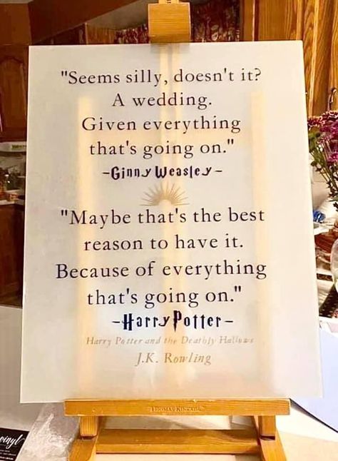 Ginny Harry Wedding Quote Muggle To Mrs Bachelorette, Harry Potter Seating Chart Wedding, Harry Potter Bridesmaid Dresses, Harry Potter Engagement, Harry Potter Bachelorette Party, Hp Wedding, Harry Potter Bachelorette, Harry Potter Shower, Quotes Harry Potter