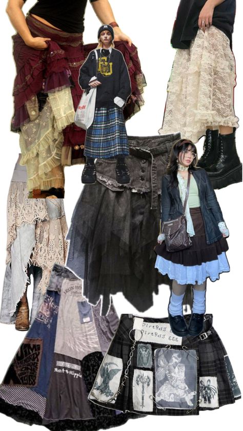 Patchwork, Patchwork Skirt Diy, Reworked Skirt, Bored Of Life, Clothes Makeover, Patch Skirt, Skirt Patchwork, Patchwork Diy, Skirt Inspiration
